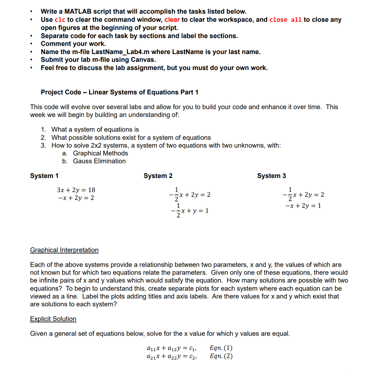 Write a MATLAB script that will accomplish the