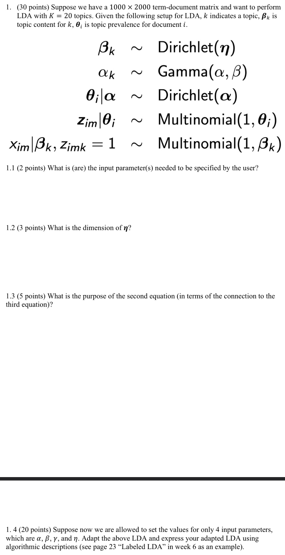 1 . 1 ( 2 points ) What is ( are ) the input