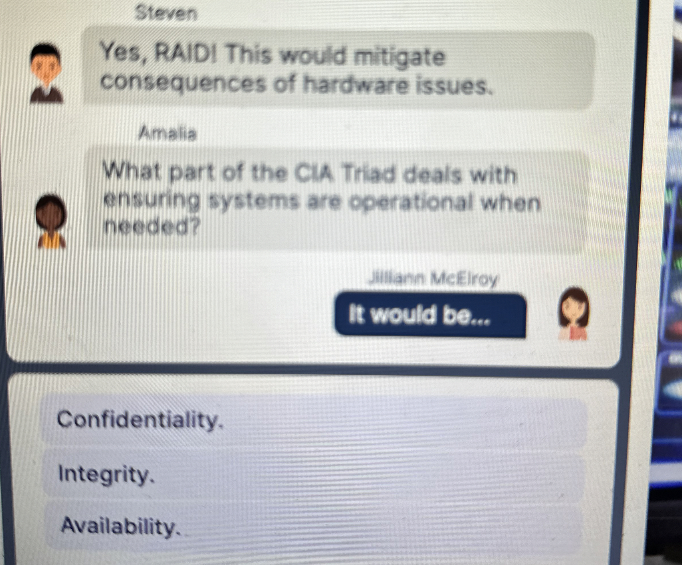 Steven Yes, RAIDI This would mitigate