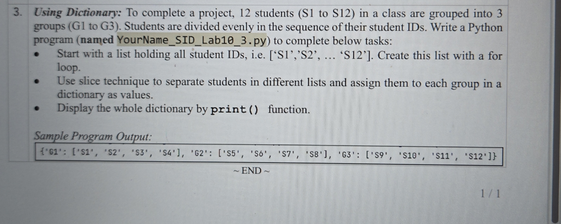 Using Dictionary: To complete a project, 1 2