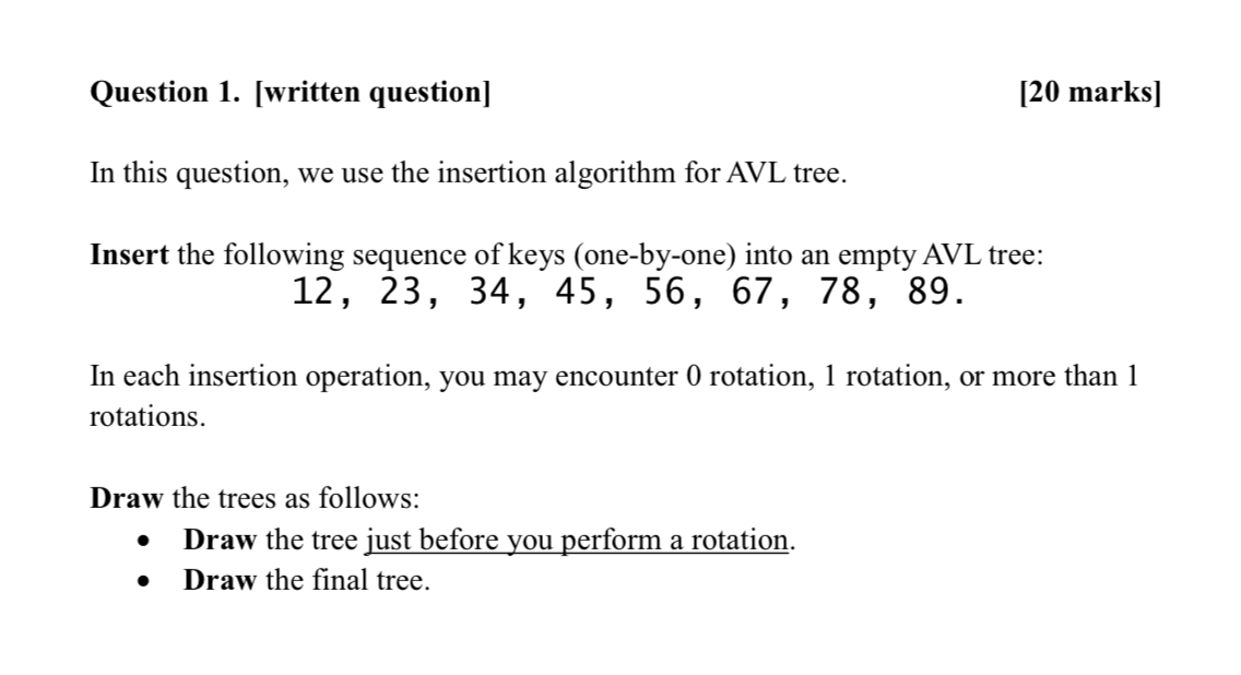 Question 1 . [ written question ] [ 2 0 marks ]
