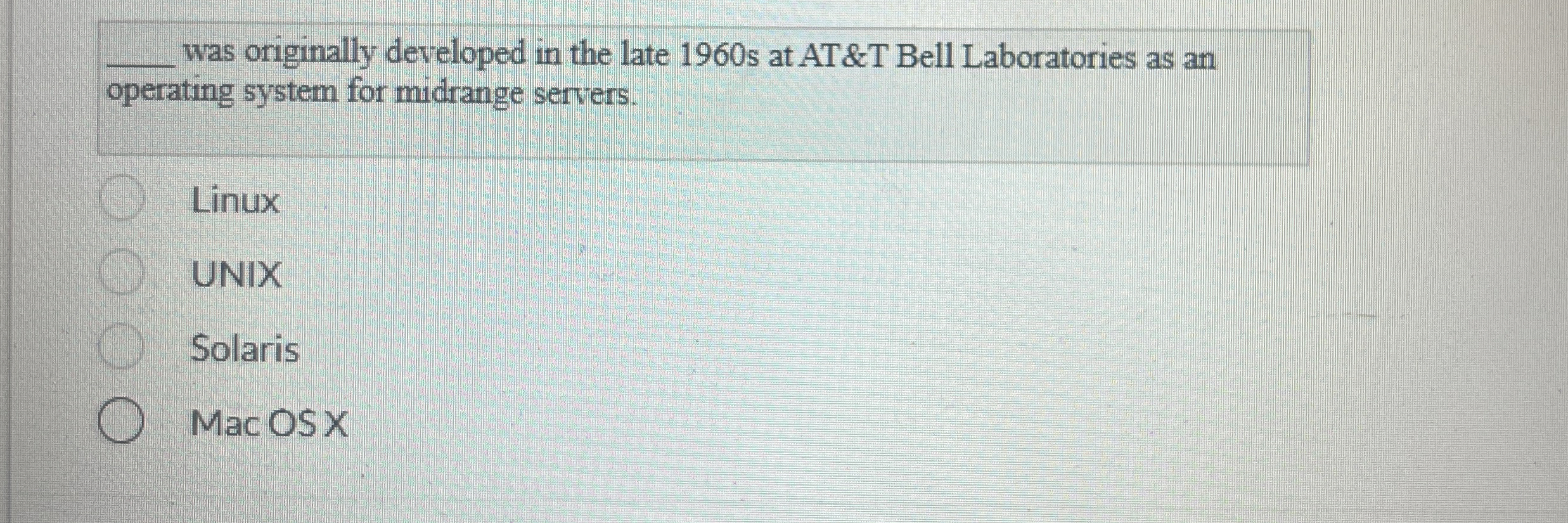 was originally developed in the late 1 9 6 0 s at