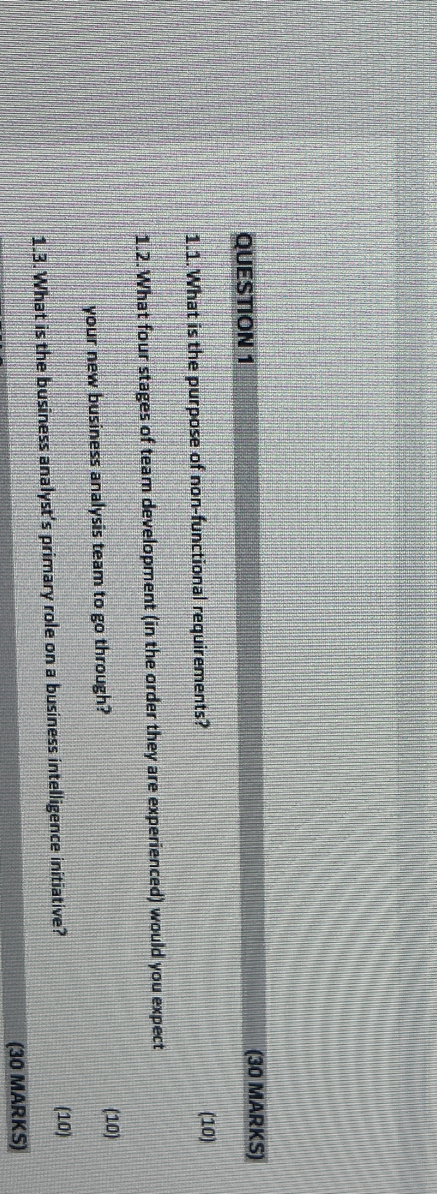 What is the purpose of non - functional