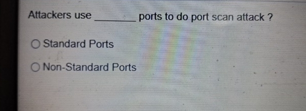 Attackers use ports to do port scan attack?