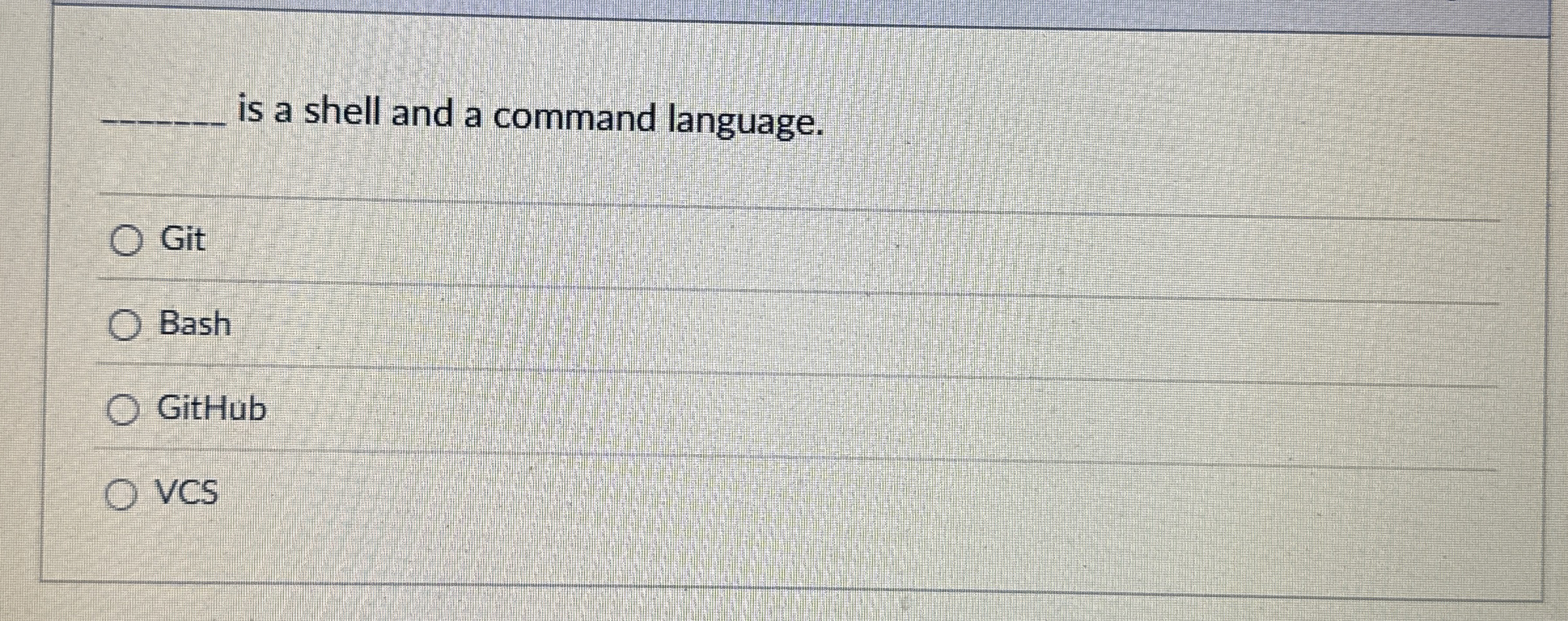 is a shell and a command language. Git Bash