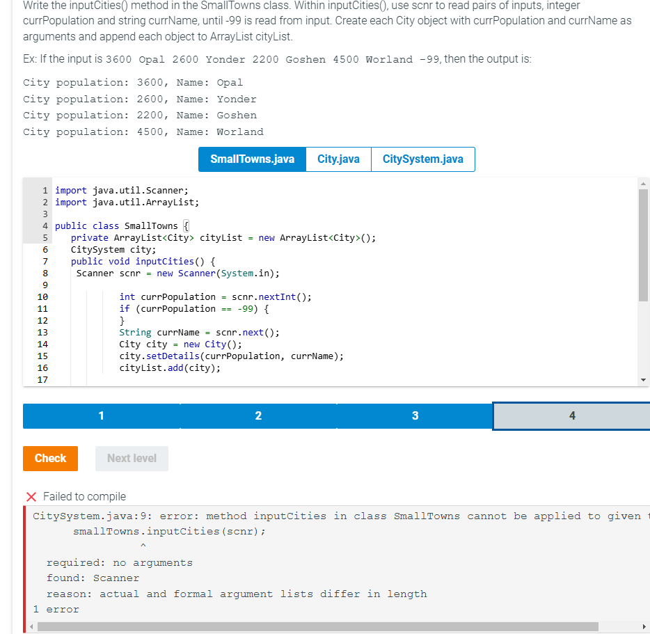 Not sure what it needs me to change Write the