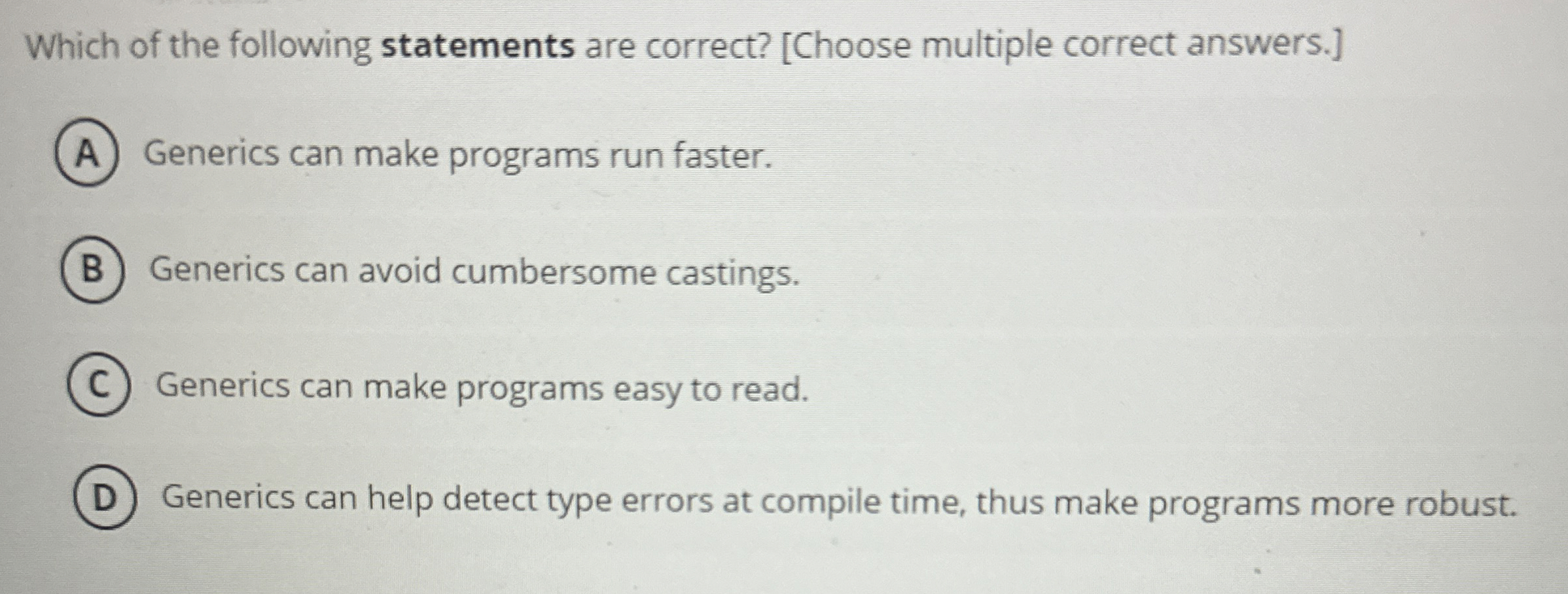Which of the following statements are correct? [