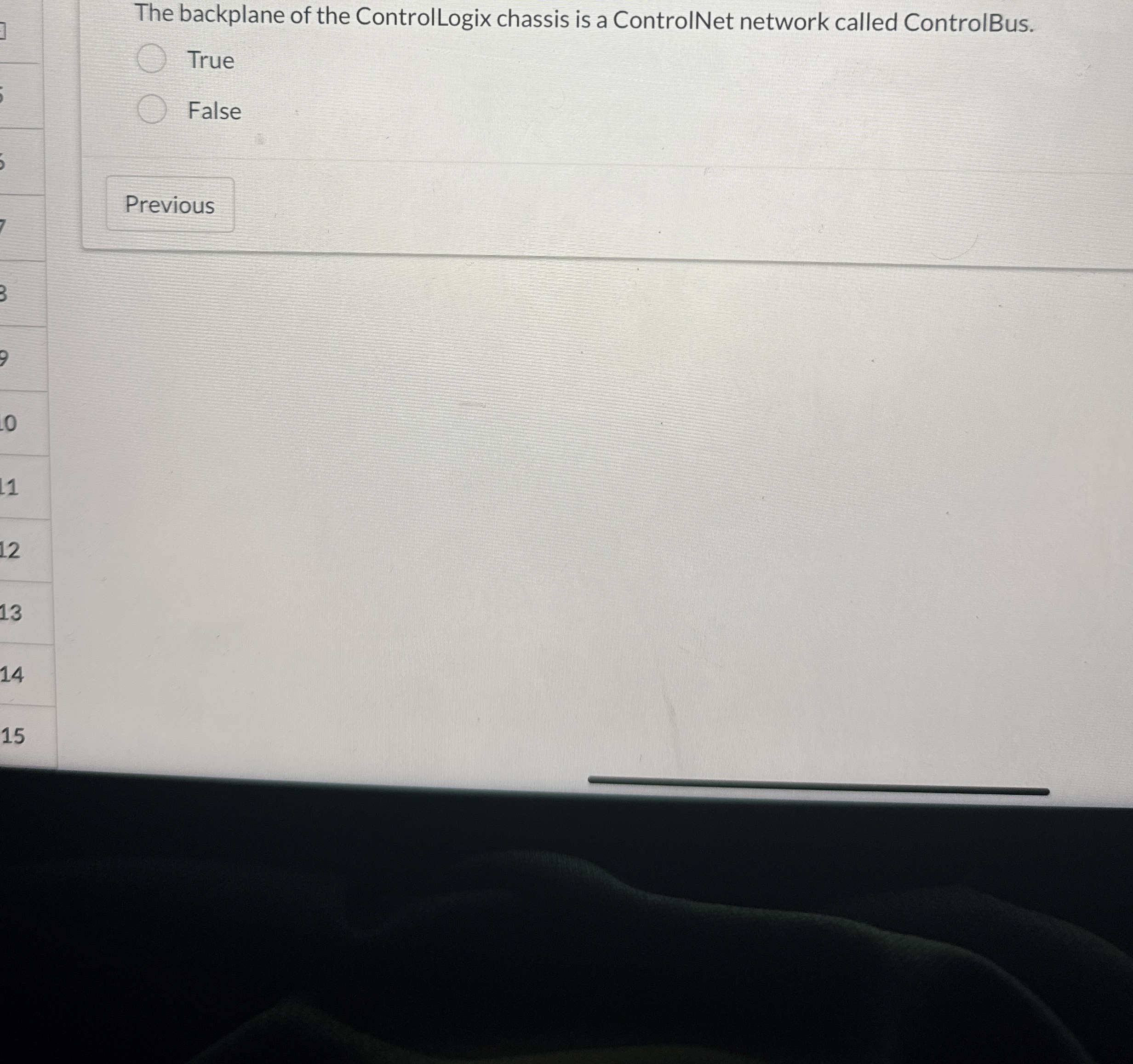 The backplane of the ControlLogix chassis is a