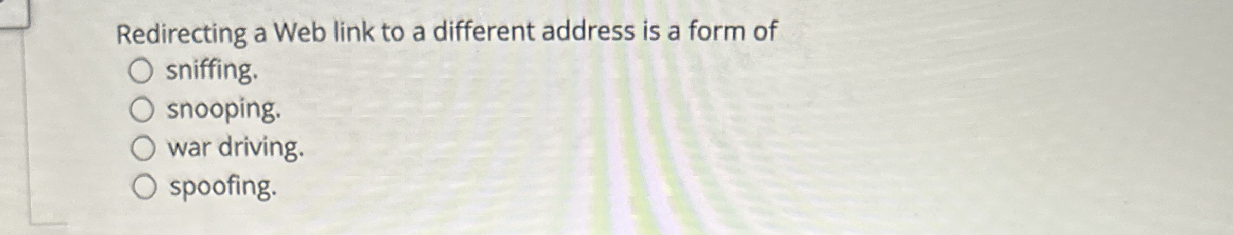 Redirecting a Web link to a different address is