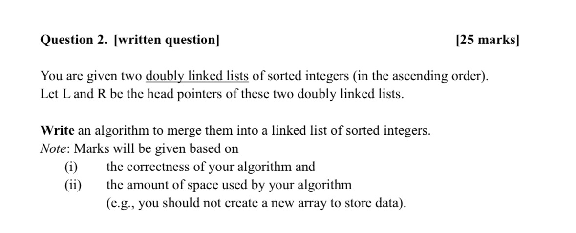 Just need algorithm no coding Question 2 . [
