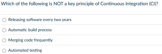 Which of the following is NOT a key principle of