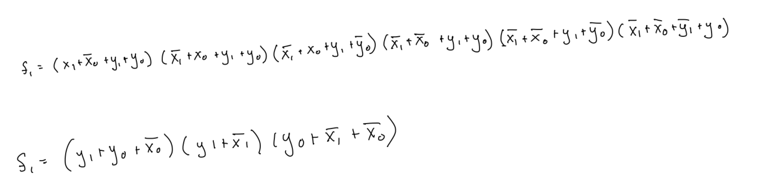 Simplify this boolean expression to the target