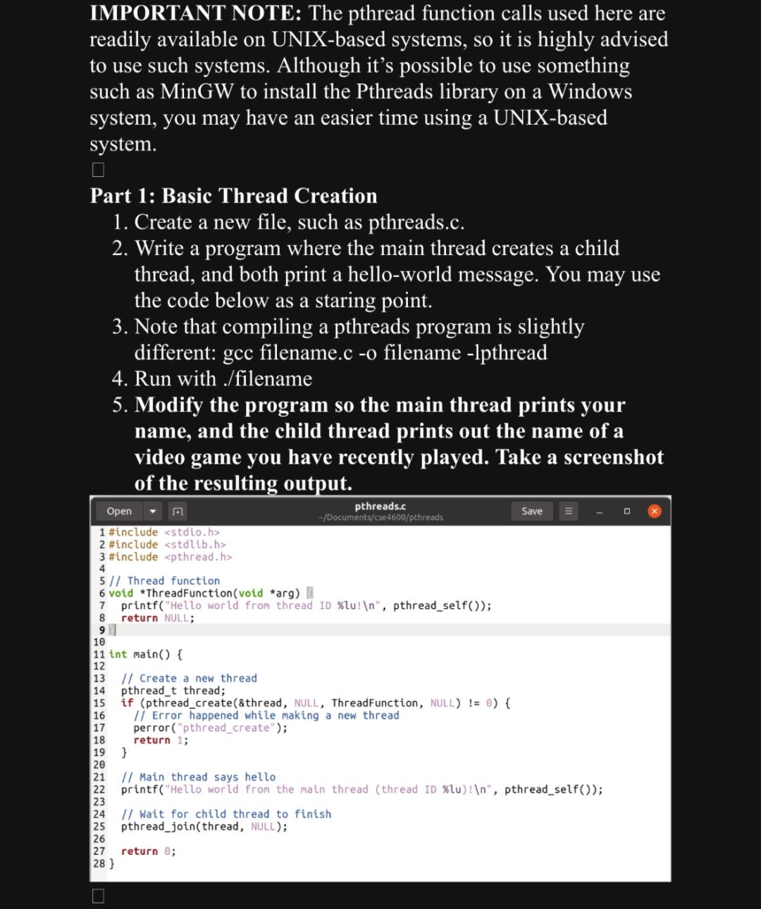 Please do part 1 , part 2 , and part 3 . Since I