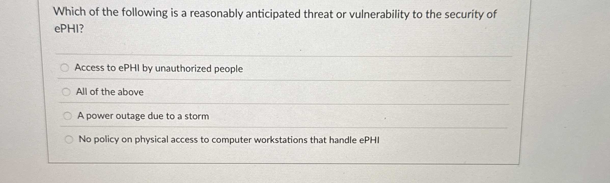 Which of the following is a reasonably