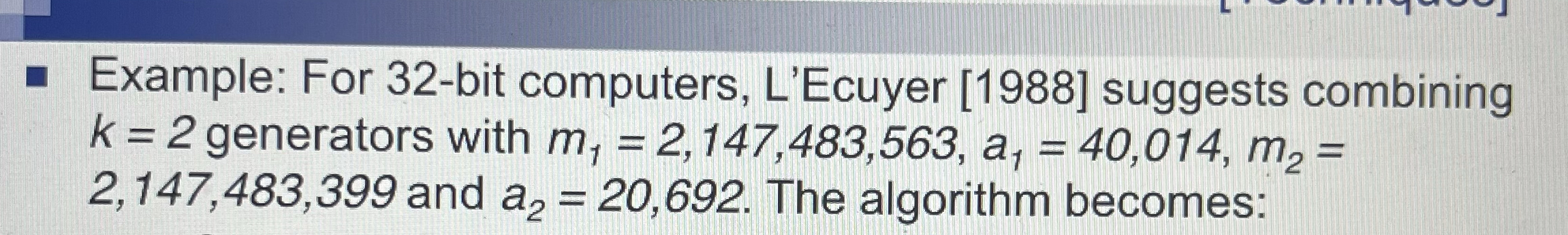Using * * Combined LCM method * * with given