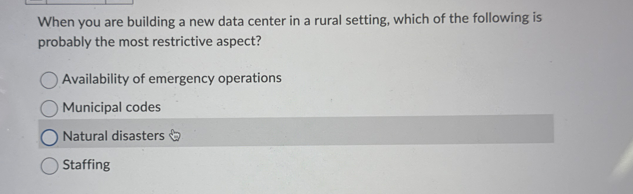 When you are building a new data center in a