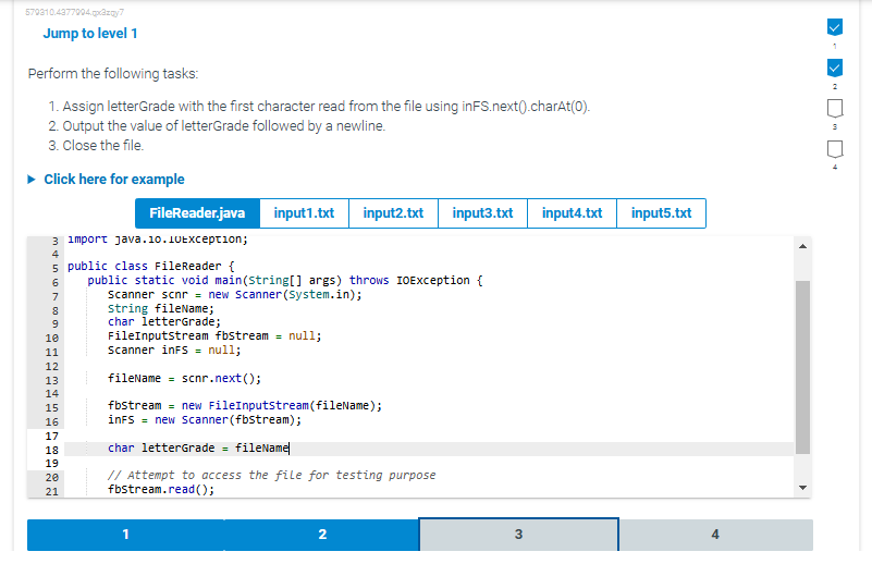 Perform the following tasks: Assign letterGrade