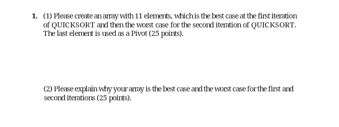 ( 1 ) Please create an array with 1 1 elements,