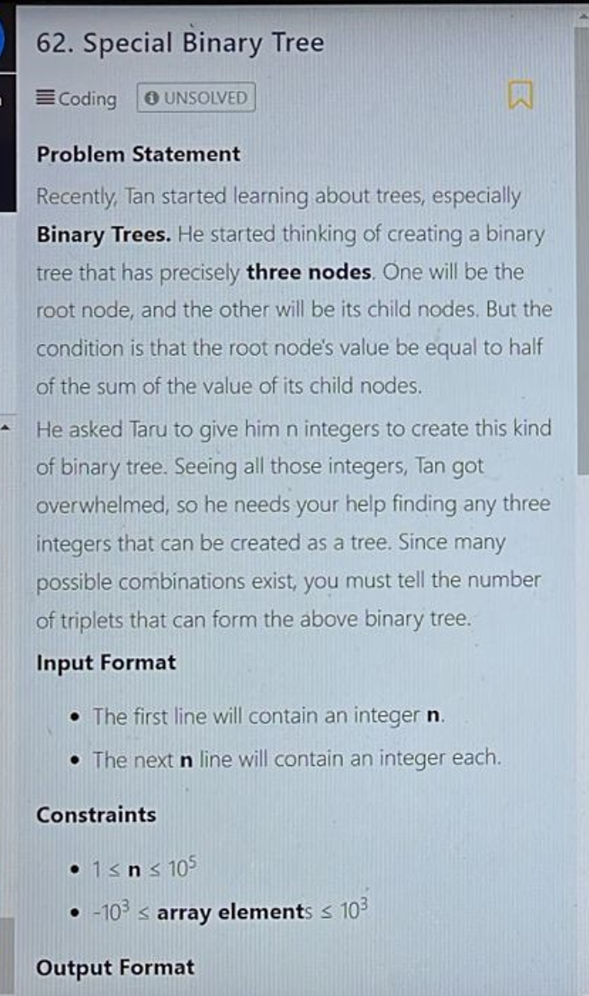 Recently, Tan started learning about trees,
