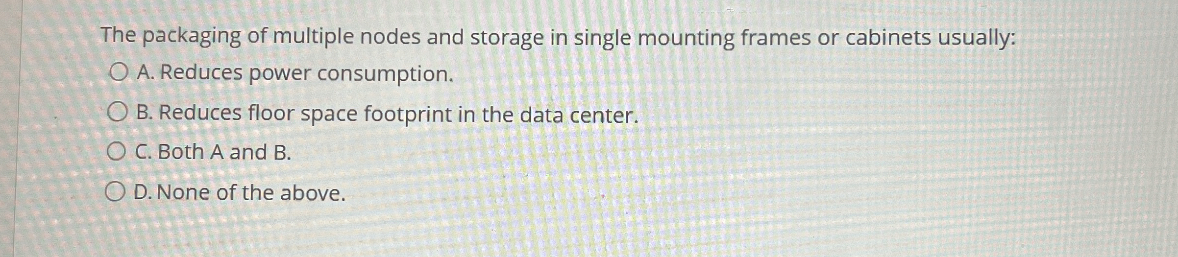 The packaging of multiple nodes and storage in