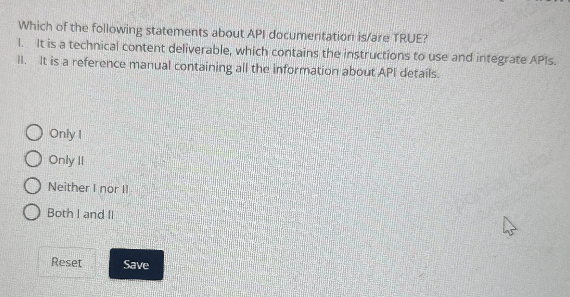 Which of the following statements about API
