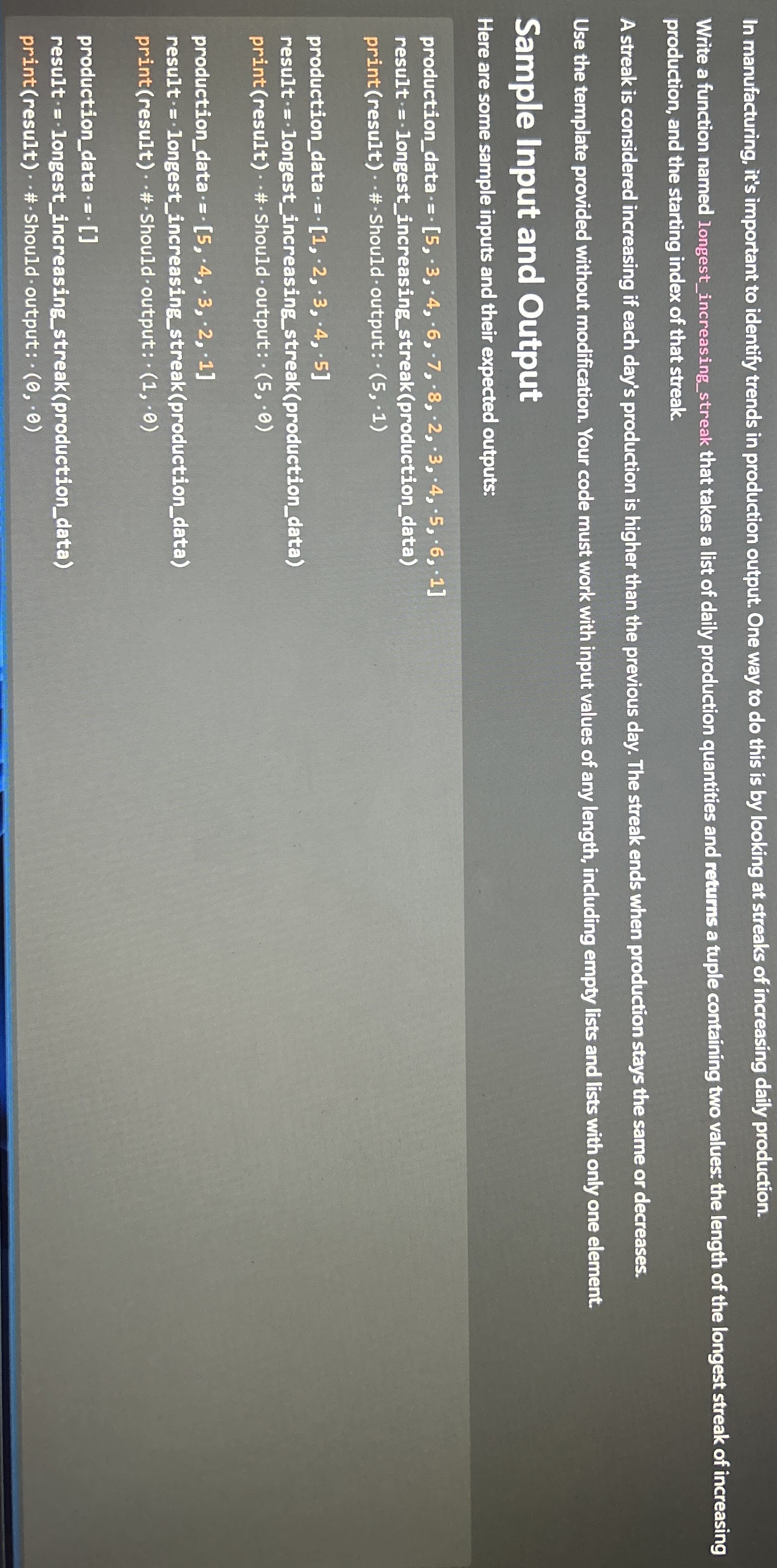 In manufacturing, it's important to identify