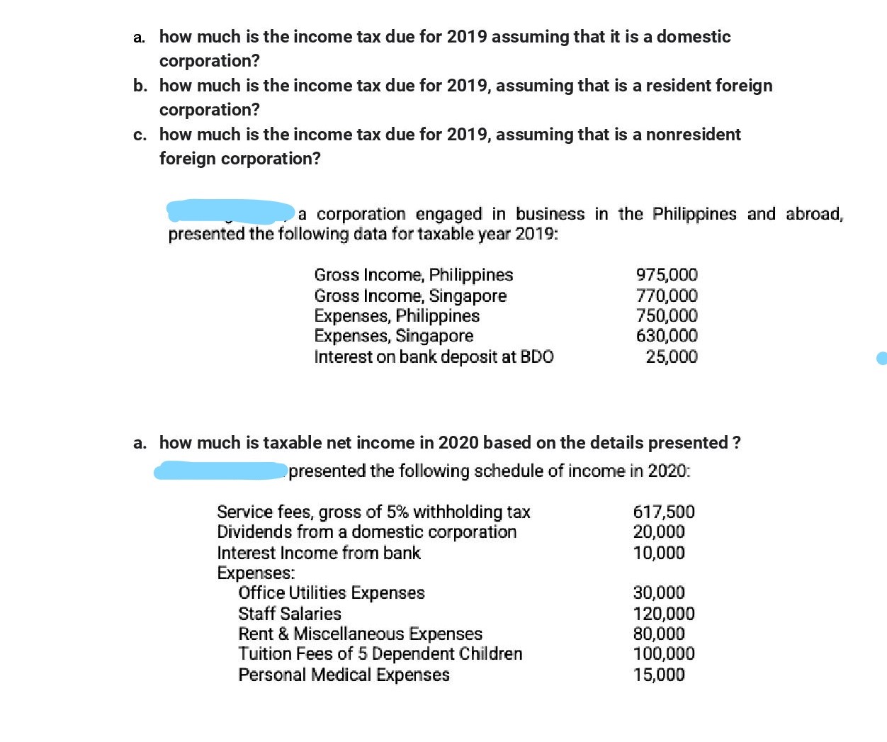 Please note that this is based on Philippine Tax