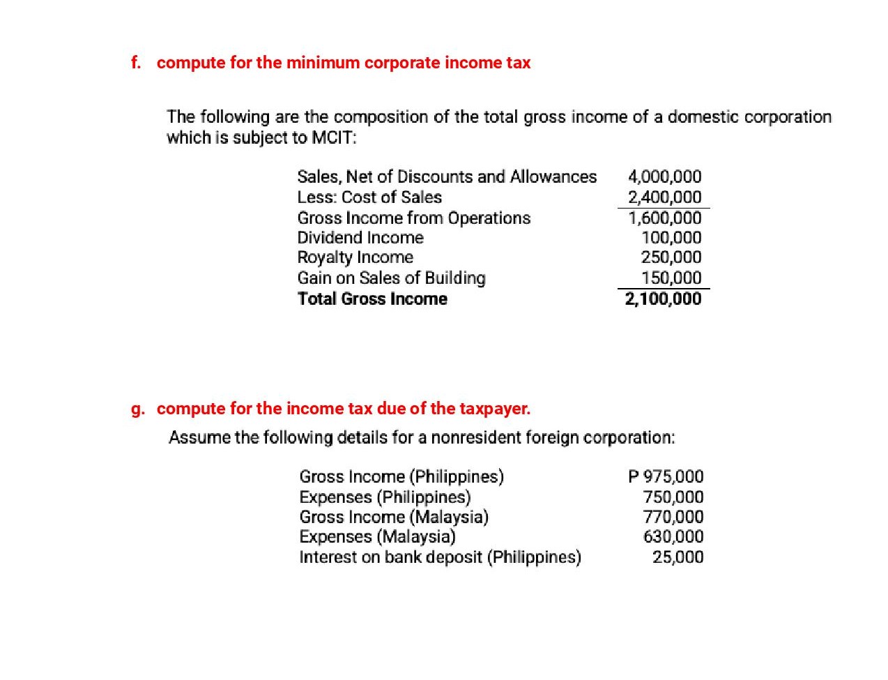 Please note that this is based on Philippine Tax