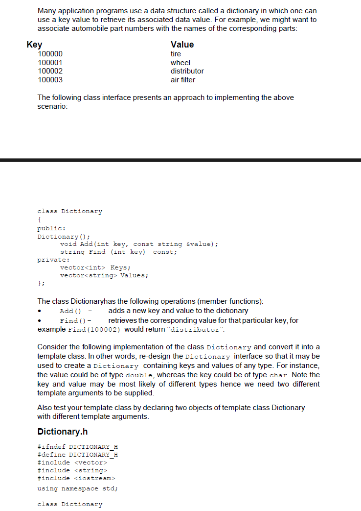 Many application programs use a data structure
