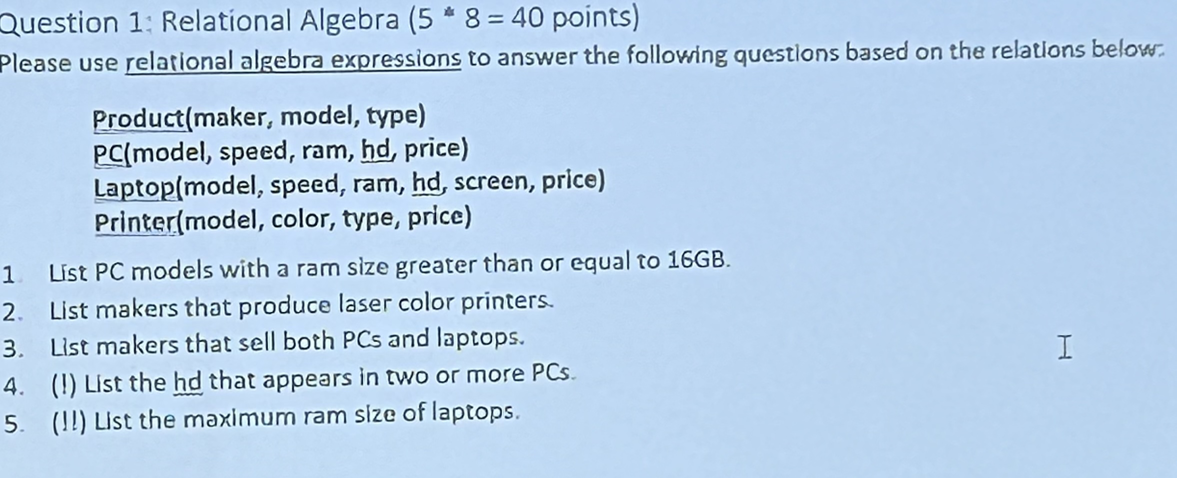 2 . 1 - 2 . 4 are based on the following schema: