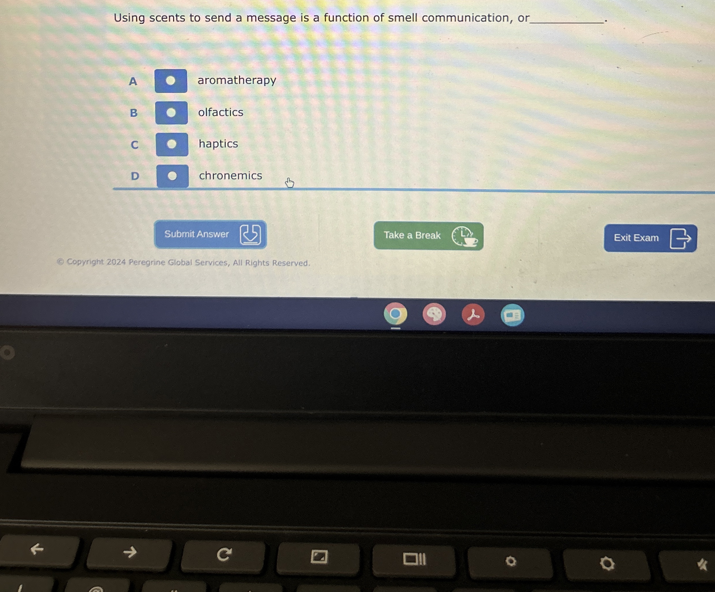 Using scents to send a message is a function of