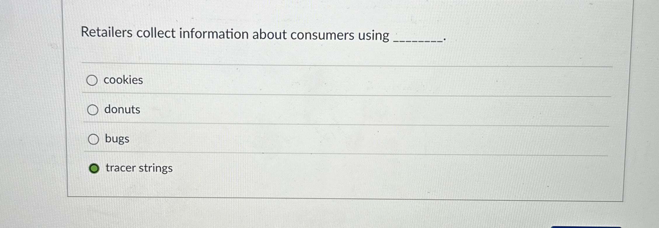 Retailers collect information about consumers