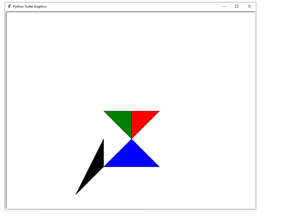 Write a function named triangle that uses the