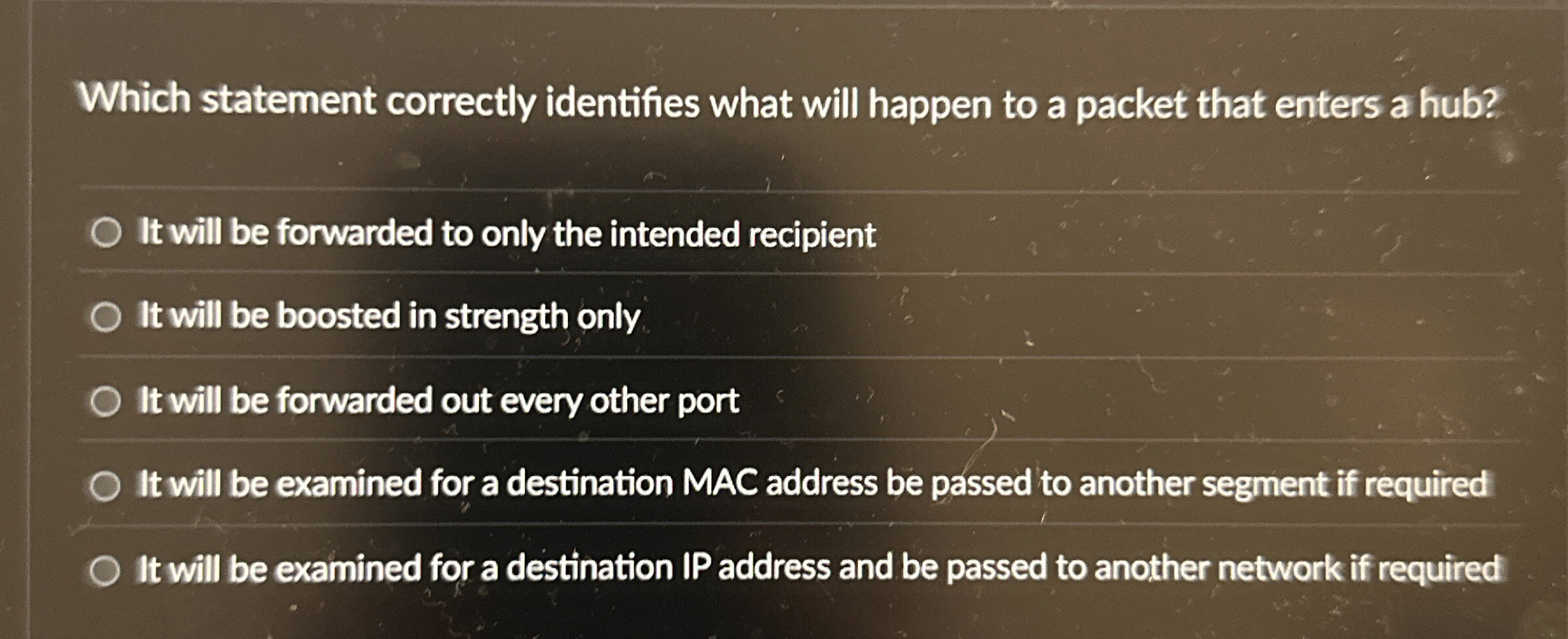 Which statement correctly identifies what will