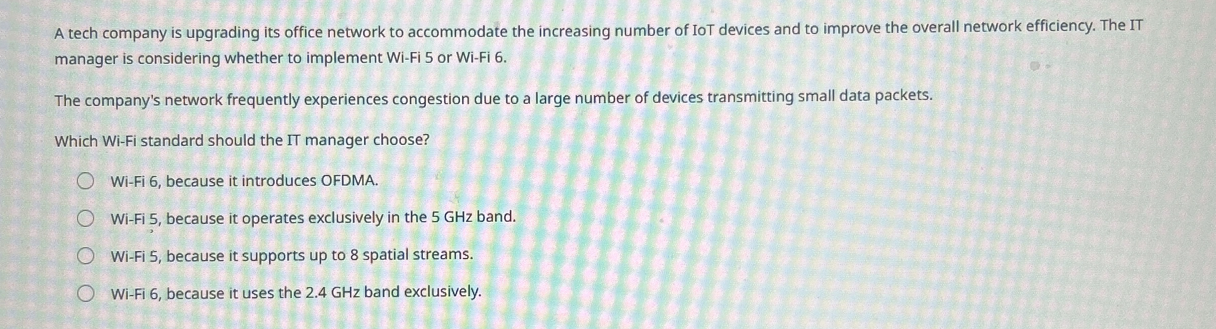 A tech company is upgrading its office network to