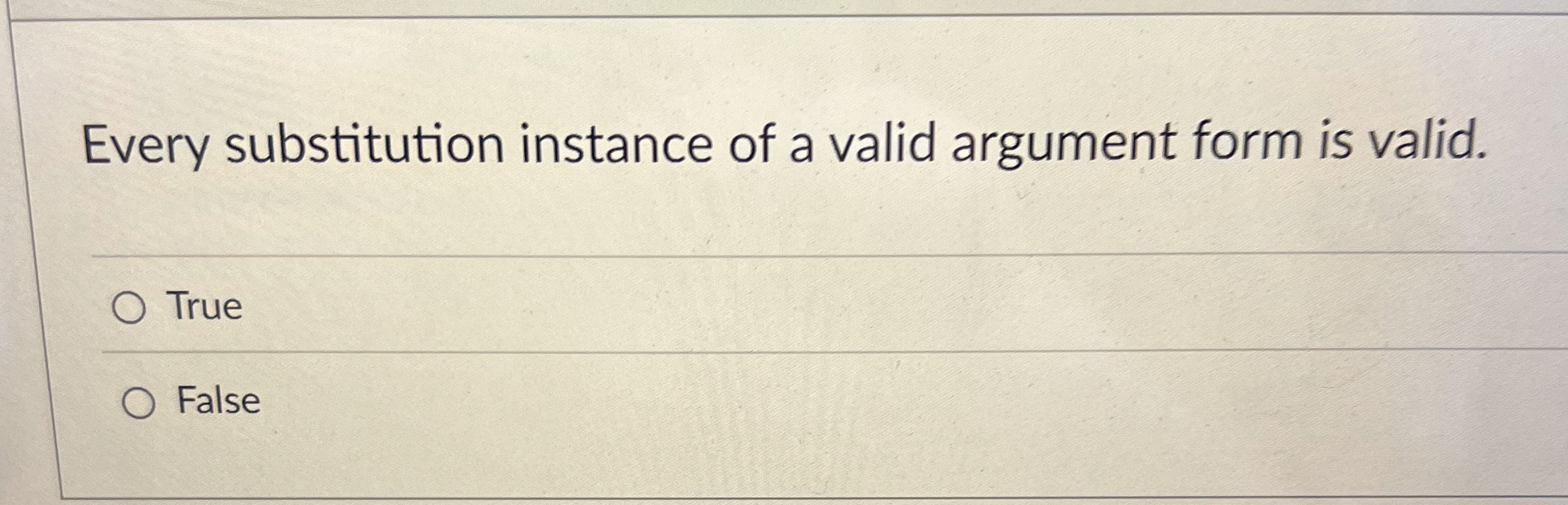 Every substitution instance of a valid argument