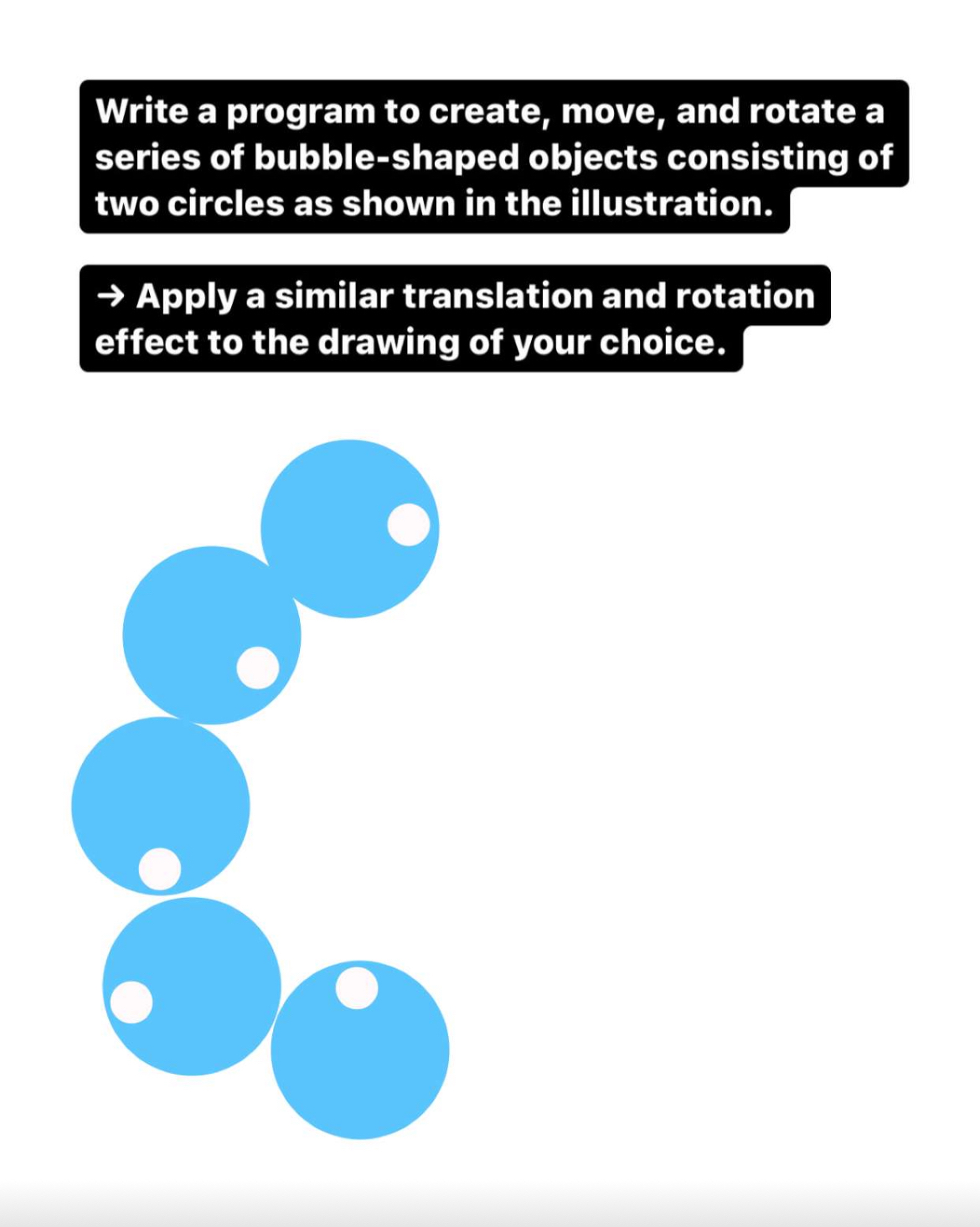 Steps for Write a program to create, move, and