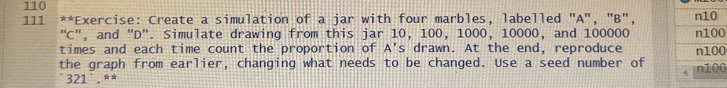 1 1 1 * * Exercise: create a simulation of a jar