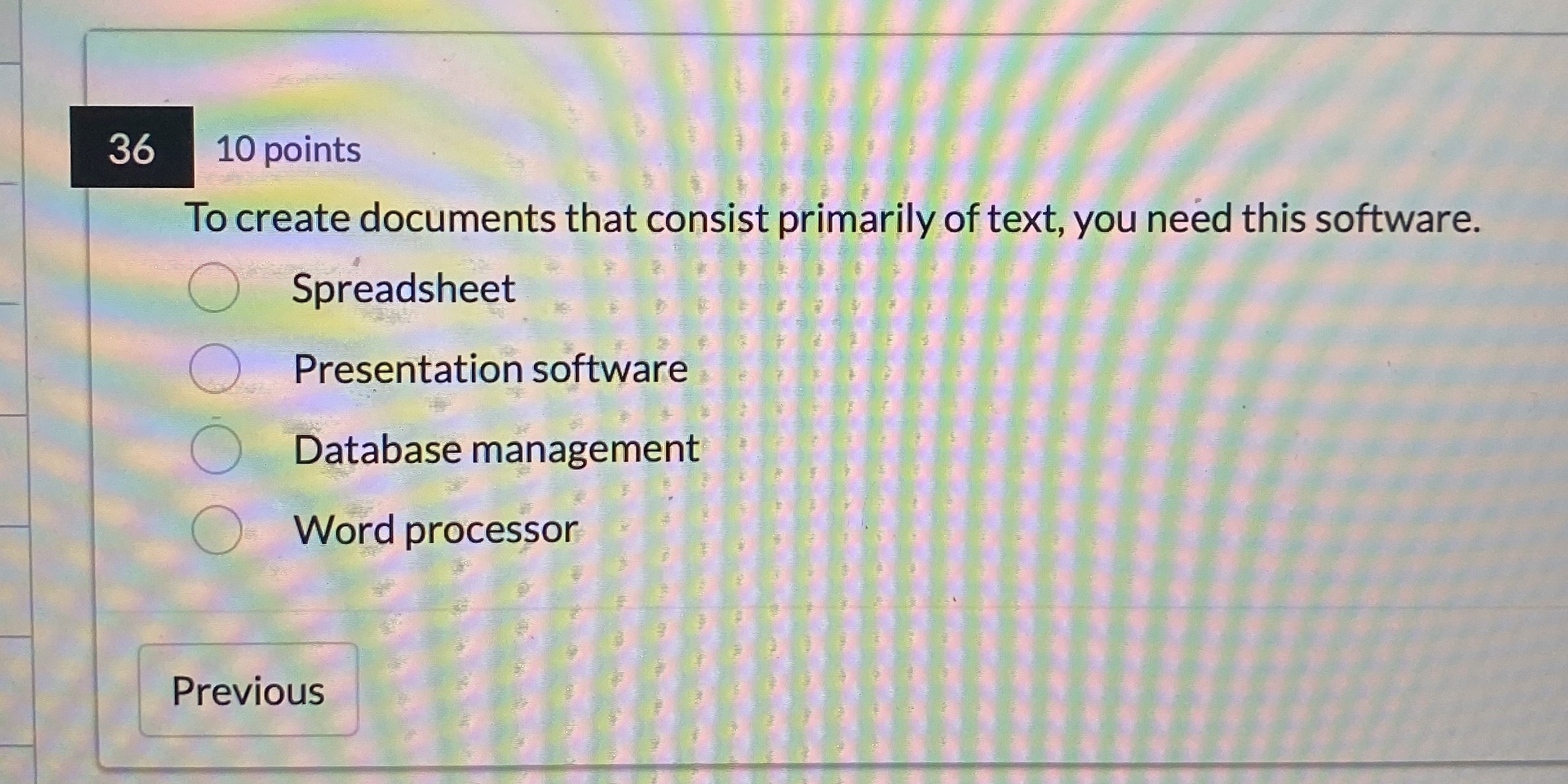 3 6 1 0 points To create documents that consist