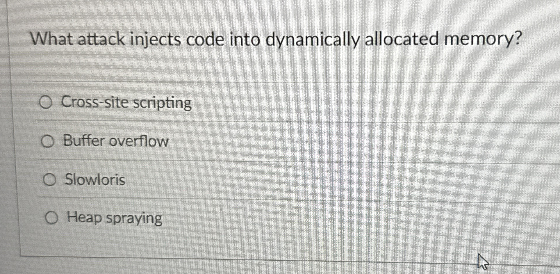 What attack injects code into dynamically