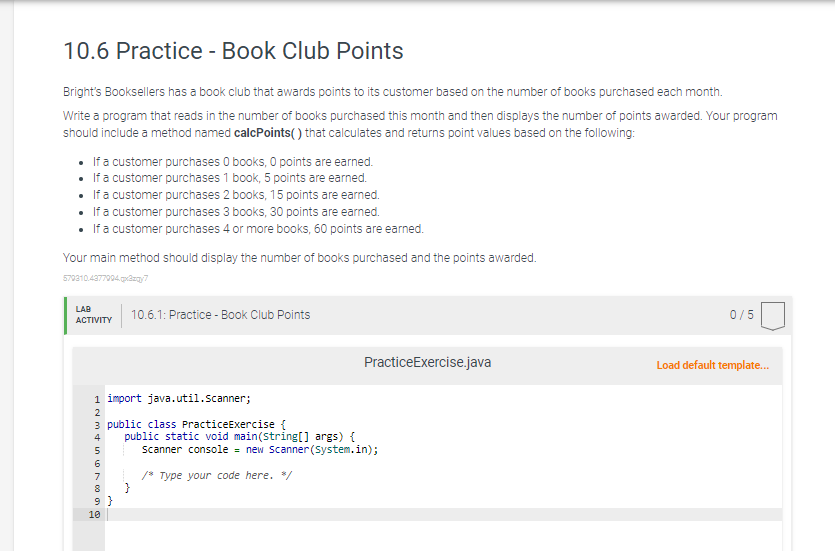 1 0 . 6 Practice - Book Club Points Bright's