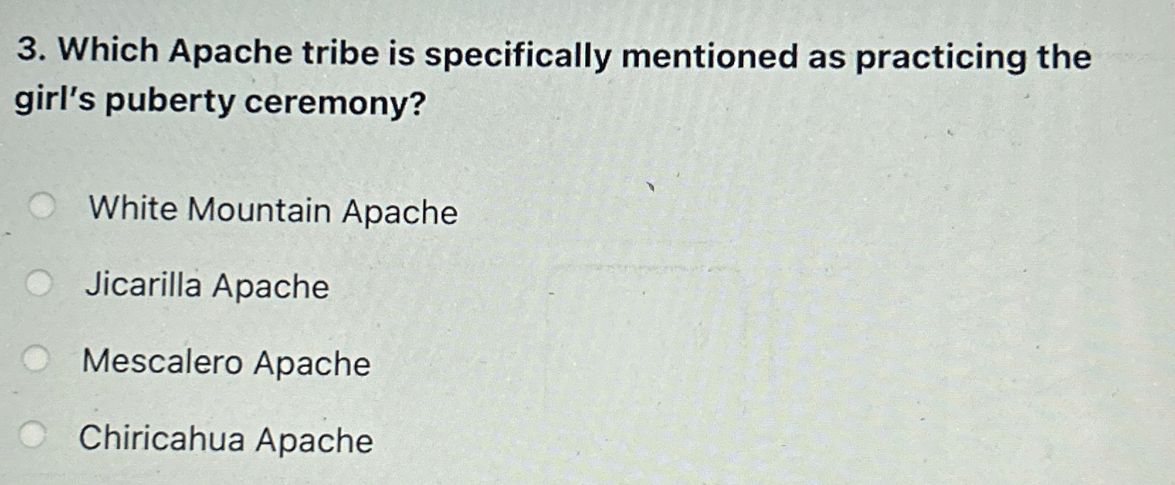 Which Apache tribe is specifically mentioned as