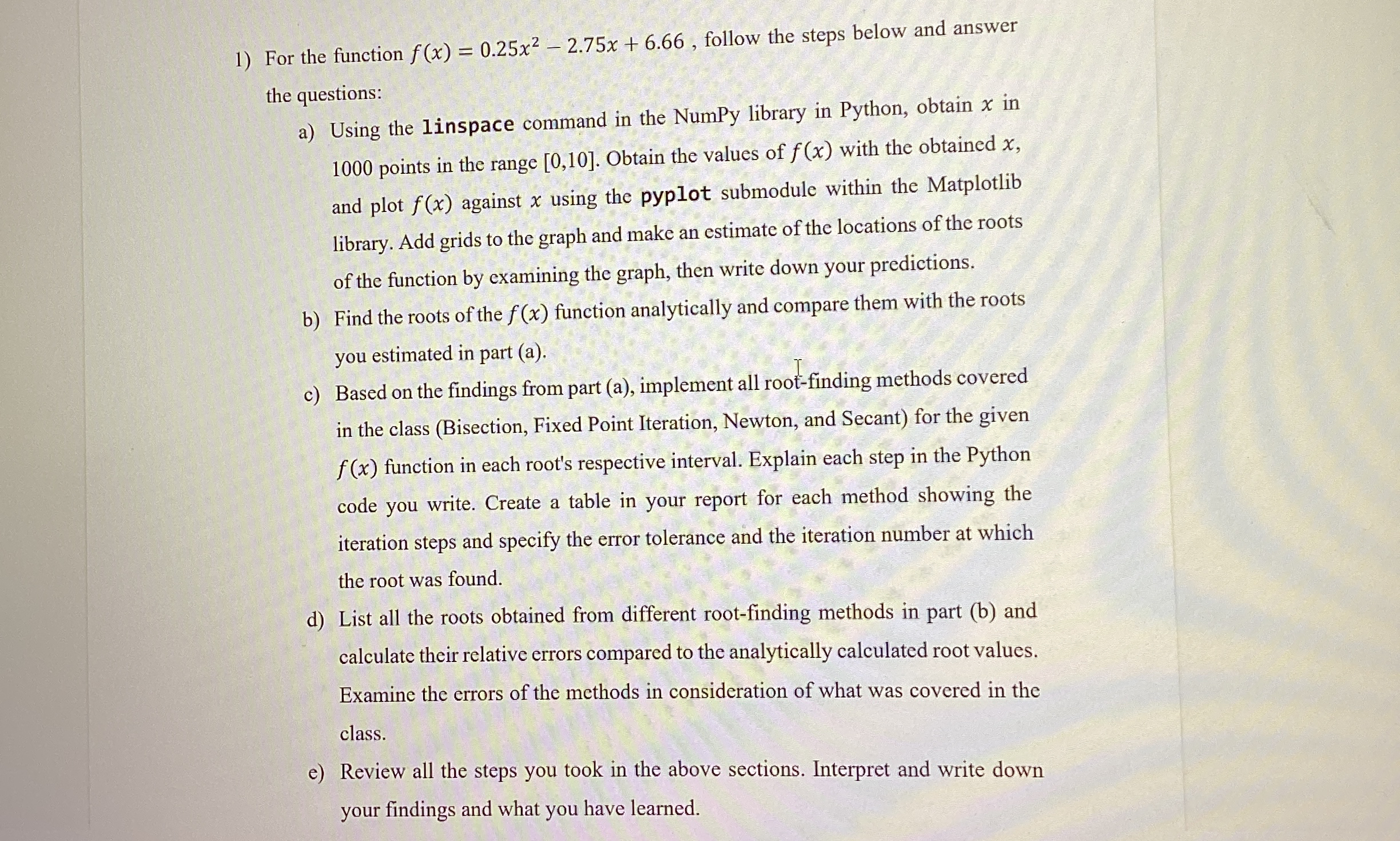 For the function f ( x ) = 0 . 2 5 x 2 - 2 . 7 5
