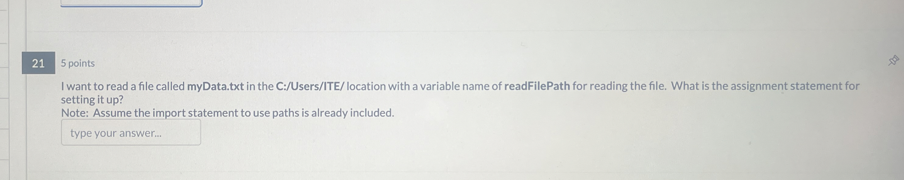 I want to read a file called myData.txt in the C: