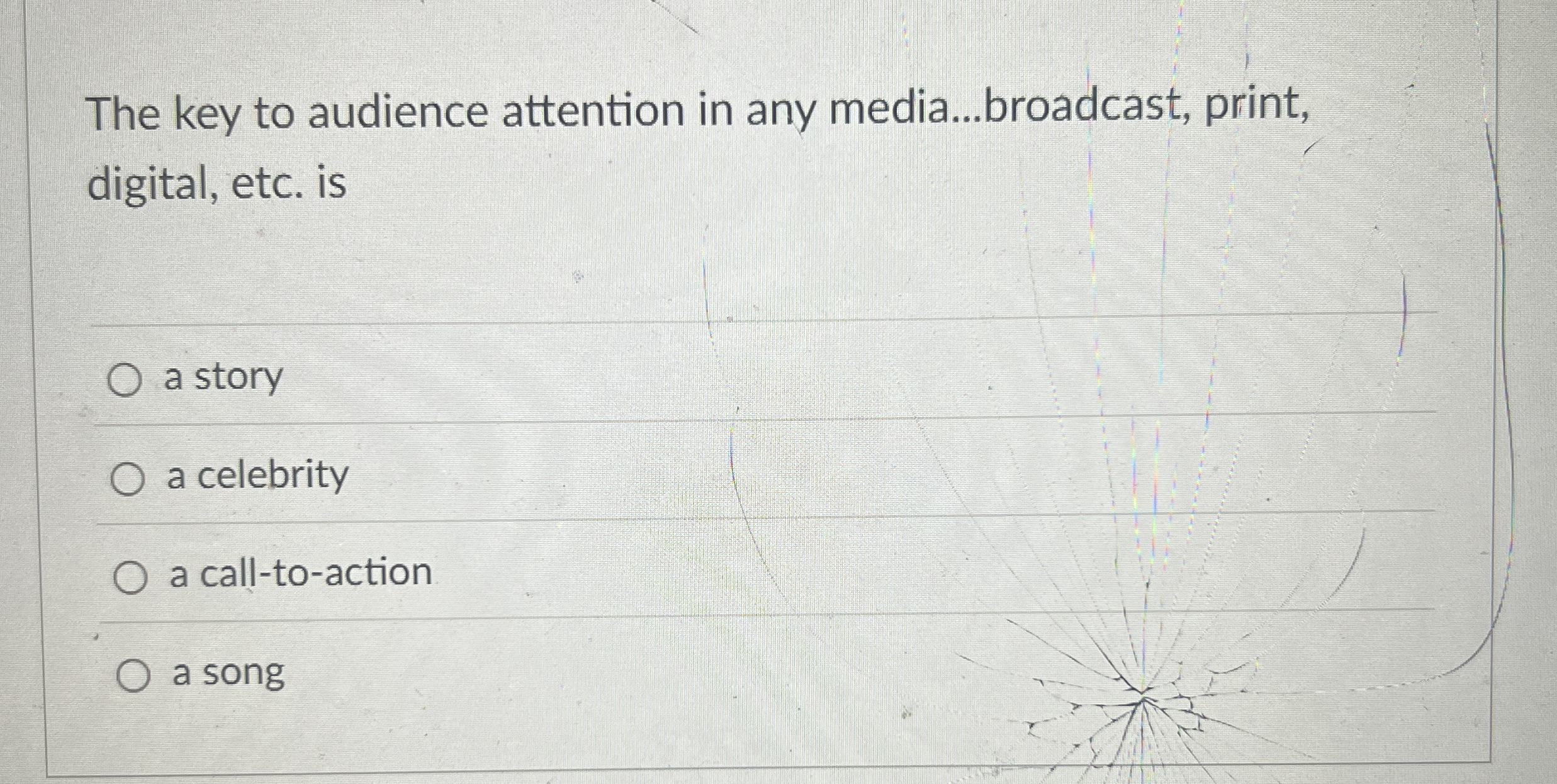 The key to audience attention in any