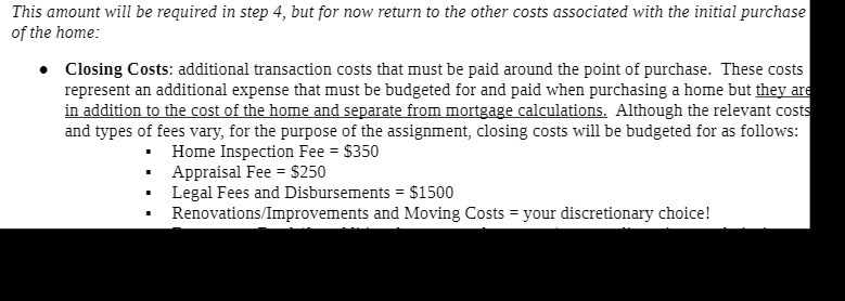 This amount will he required in step 4: but for