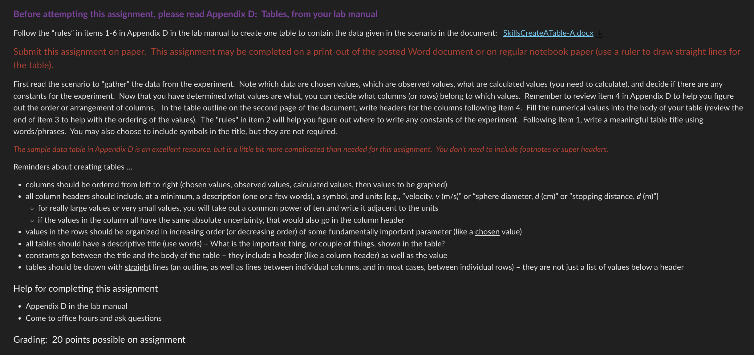 Before attempting this assignment, please read