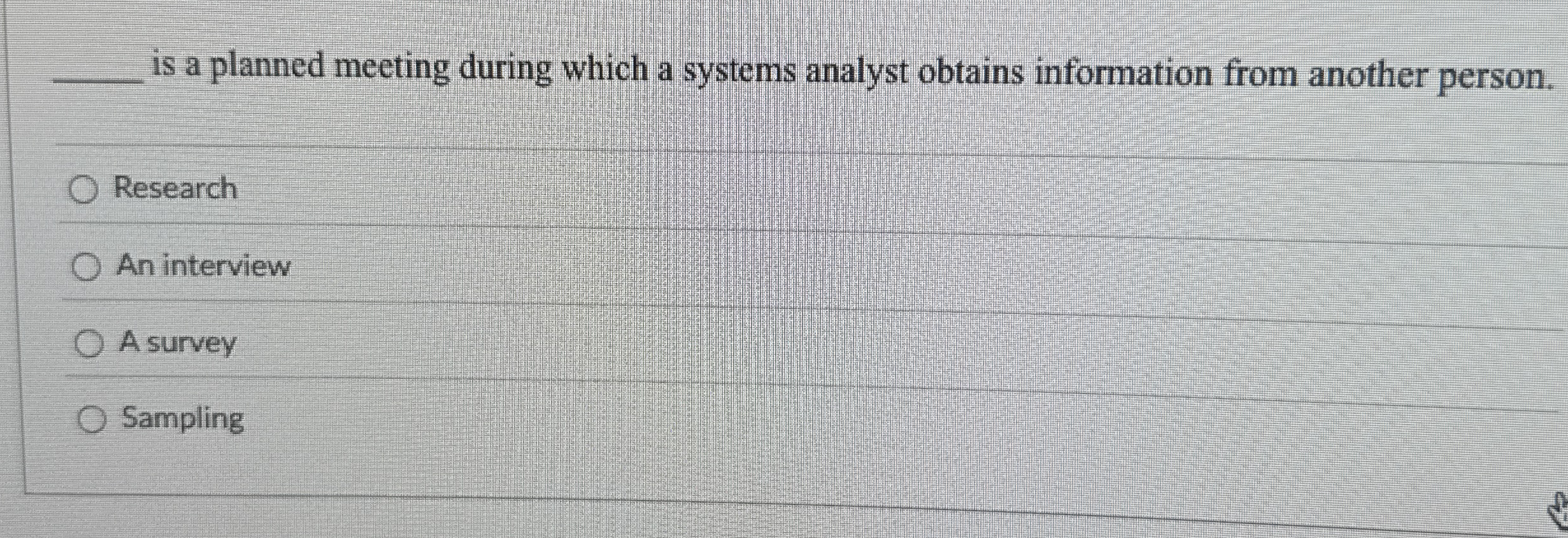 is a planned meeting during which a systems