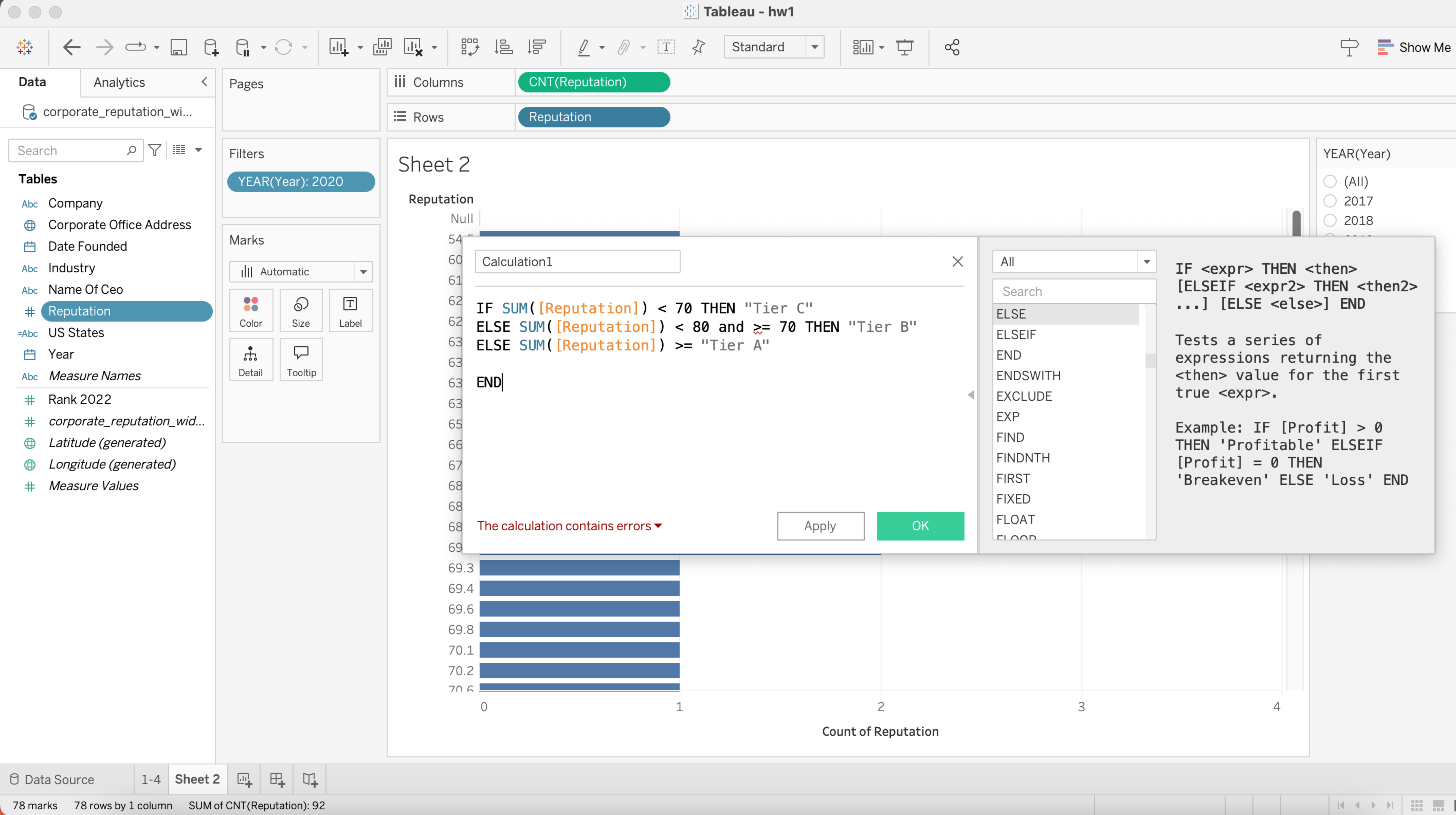 If - then - else transformation: Corporate