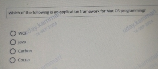 Which of the following is an application